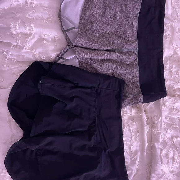 SIZE 2 SPEED UPS 4 INSEAM - BLACK AND GREY